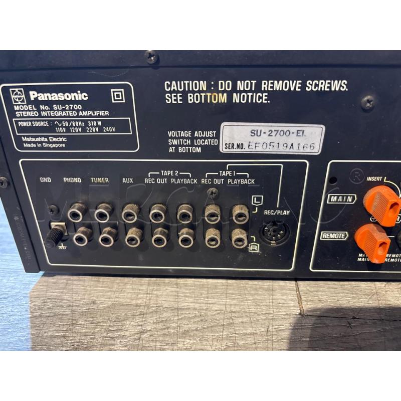 AMPLIFICATORE STEREO PANASONIC SU-2700 | Mercatino dell'Usato Busnago 4