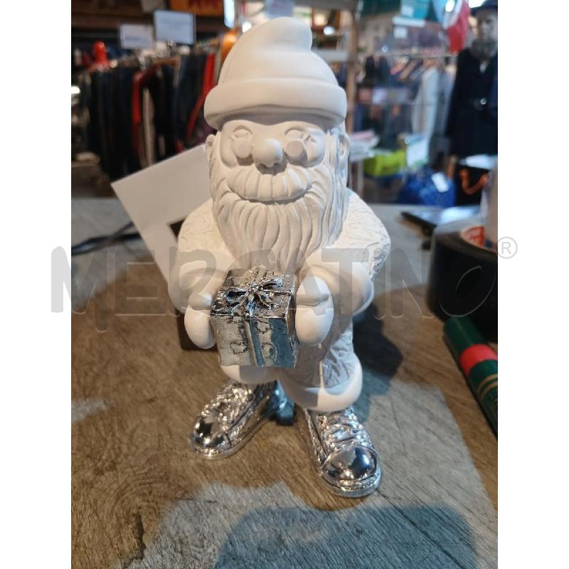 BABBO NATALE ARGENESI CON SCATOLA ALTEZZA 17CM | Mercatino dell'Usato Busnago 1