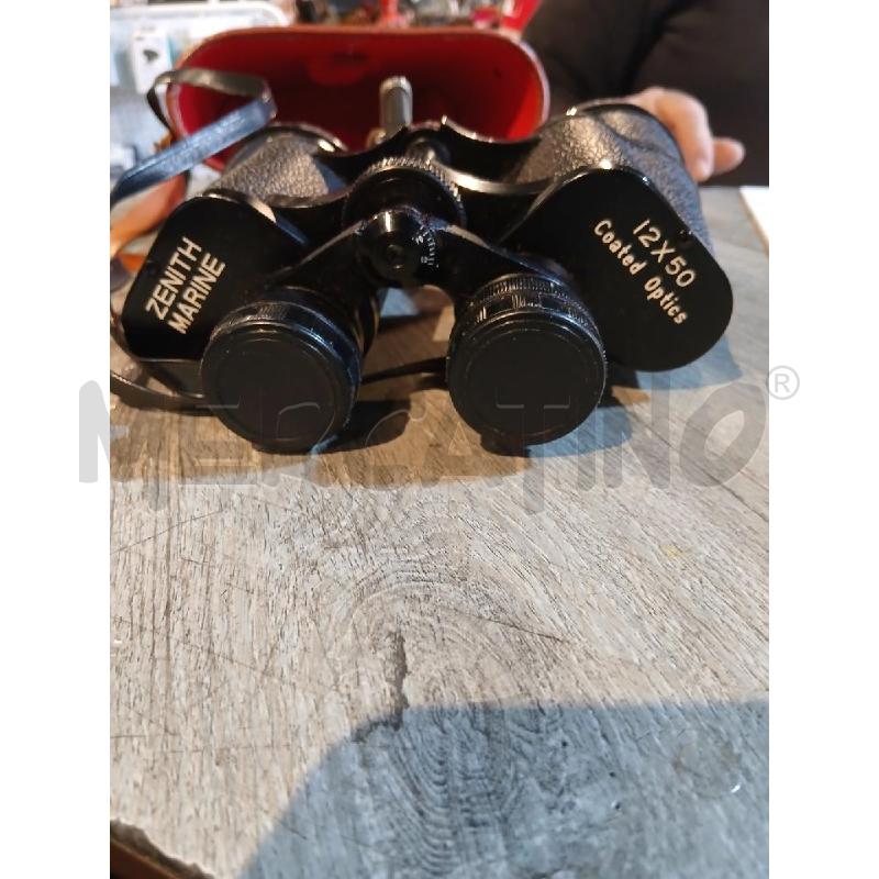 BINOCOLO D'EPOCA ZENITH MARINE 12X50 COATED OPTICS CON CUSTODIA | Mercatino dell'Usato Busnago 1
