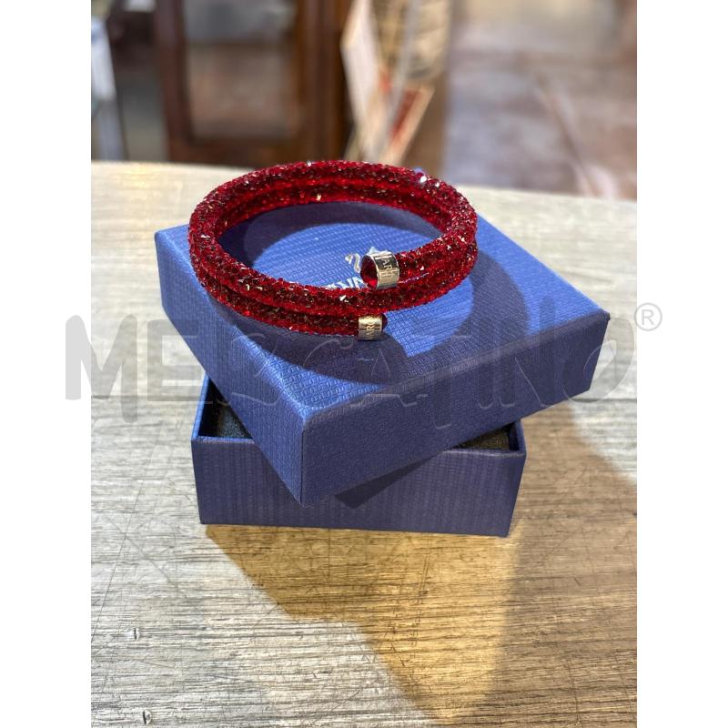BRACCIALE SWAROVSKI ROSSO DOPPIO GIRO POLSO | Mercatino dell'Usato Busnago 1