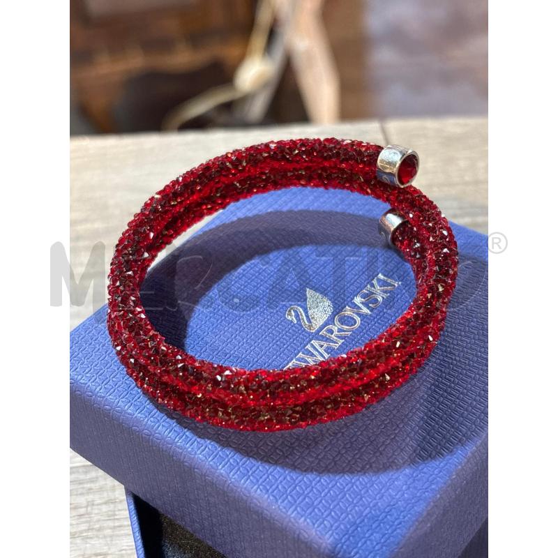 BRACCIALE SWAROVSKI ROSSO DOPPIO GIRO POLSO | Mercatino dell'Usato Busnago 2