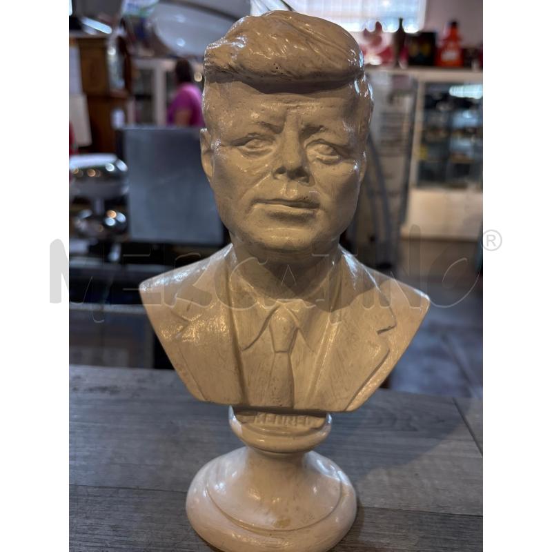 BUSTO J.F.KENNEDY IN MARMO VERNICIATO | Mercatino dell'Usato Busnago 1