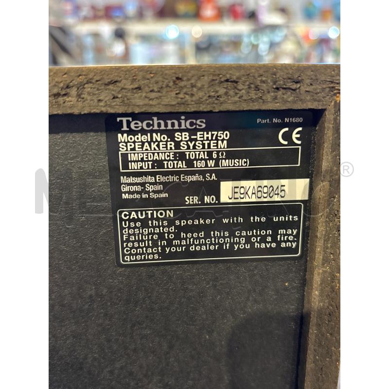 CASSE PZ. 2 TECHNICS  SB- EH750  | Mercatino dell'Usato Busnago 5