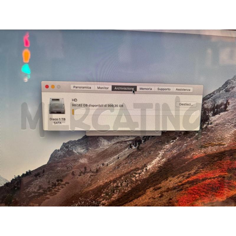 COMPUTER IMAC 21,5 POLLICI 1TB  | Mercatino dell'Usato Busnago 4