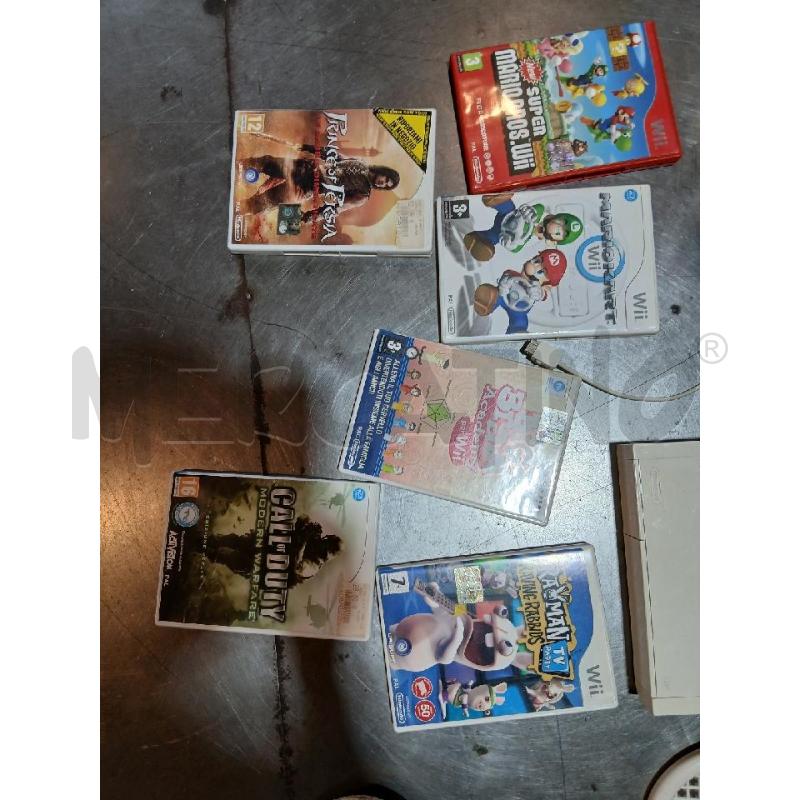 CONSOLLE WII PIU ACCESSORI CON 6 GIOCHI | Mercatino dell'Usato Busnago 3