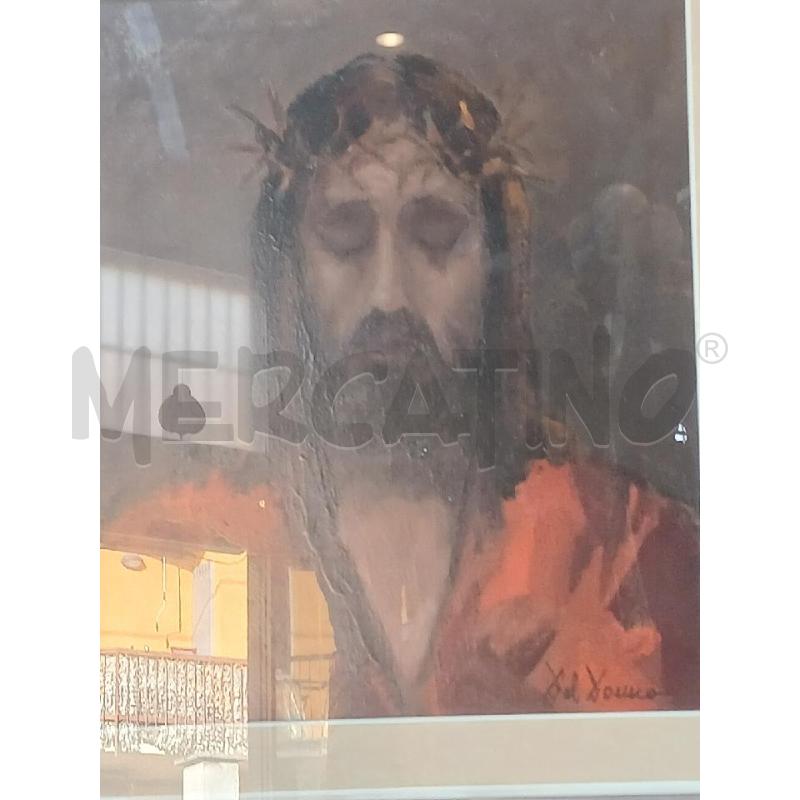 DIPINTO DEL DONNO NICODEMO  CRISTO 48X57(CORNICE 66X76) | Mercatino dell'Usato Busnago 3