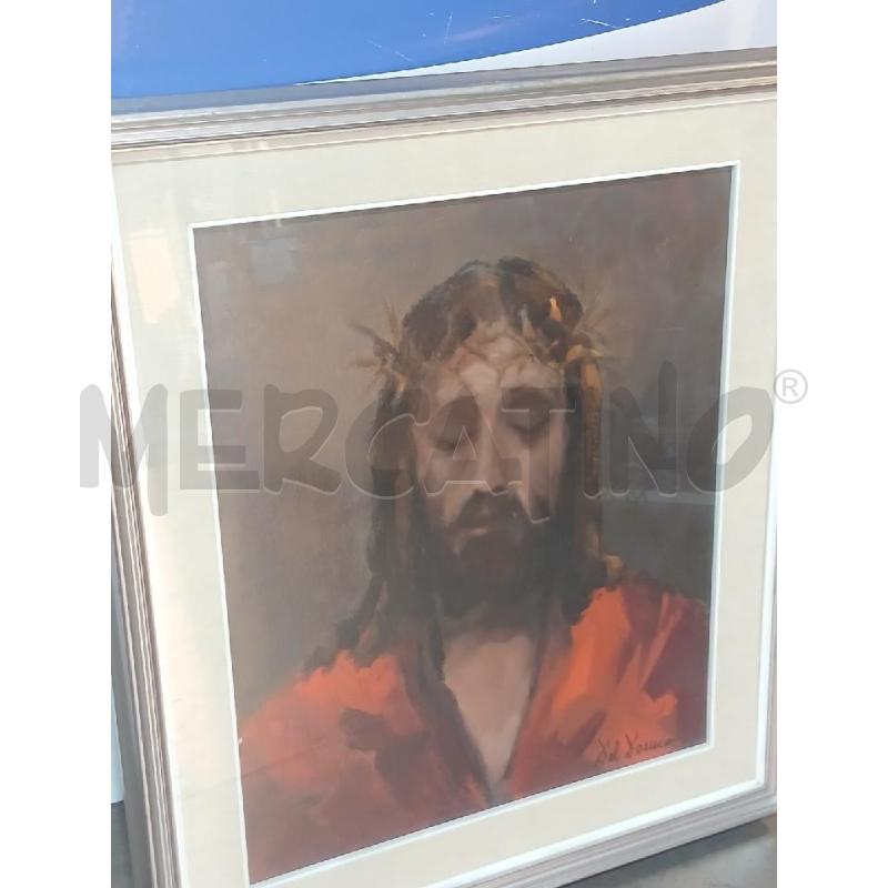 DIPINTO DEL DONNO NICODEMO  CRISTO 48X57(CORNICE 66X76) | Mercatino dell'Usato Busnago 5
