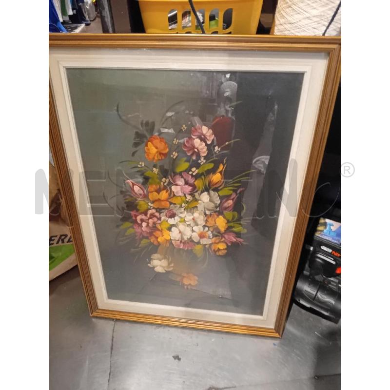 DIPINTO OLIO SU TELA S. VANNI FIORI MISURE 50X70 , INCORNICIATO | Mercatino dell'Usato Busnago 1