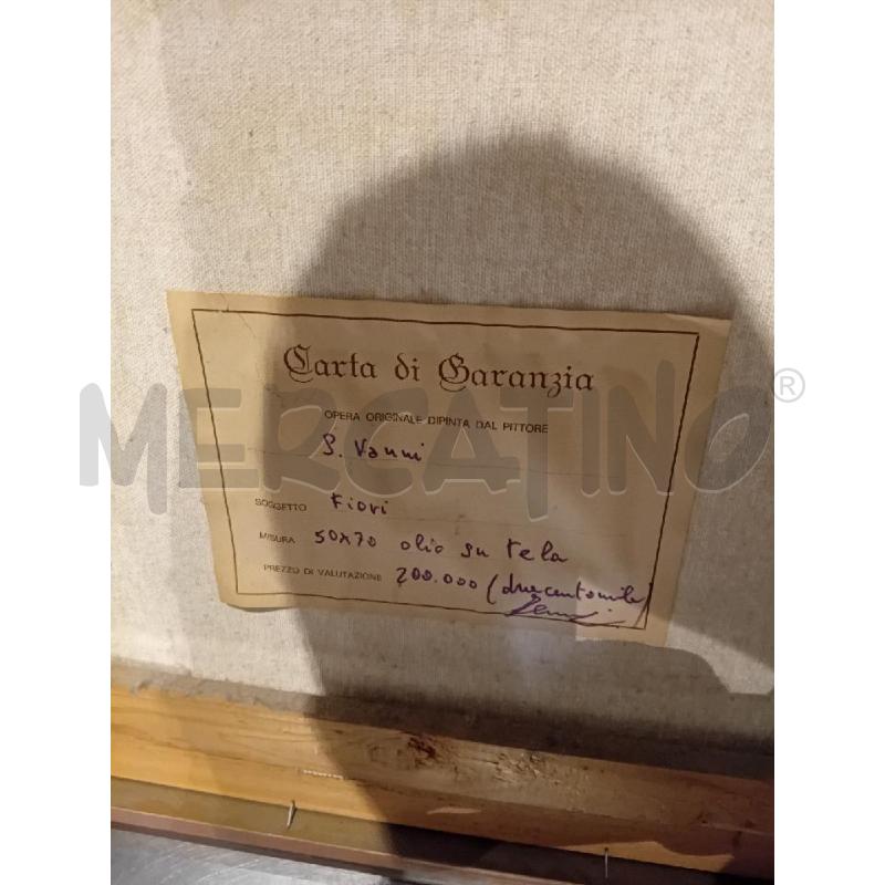 DIPINTO OLIO SU TELA S. VANNI FIORI MISURE 50X70 , INCORNICIATO | Mercatino dell'Usato Busnago 4