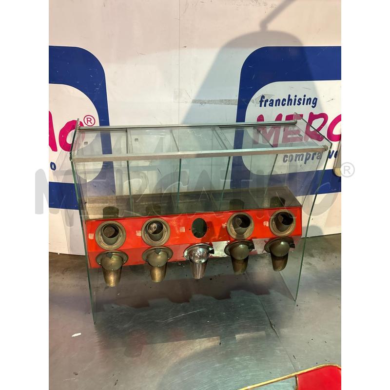 DISPENSER CAFFE ANNI 70 ROSSO IN VETRO DA SISTEMARE | Mercatino dell'Usato Busnago 1