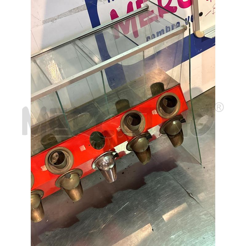 DISPENSER CAFFE ANNI 70 ROSSO IN VETRO DA SISTEMARE | Mercatino dell'Usato Busnago 3