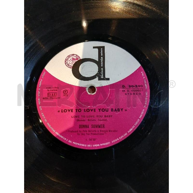DONNA SUMMER  LOVE TO LOVE BABY (1975) | Mercatino dell'Usato Busnago 4