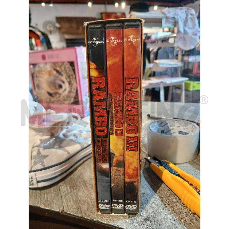 DVD TRILOGIA RAMBO  | Mercatino dell'Usato Busnago 1