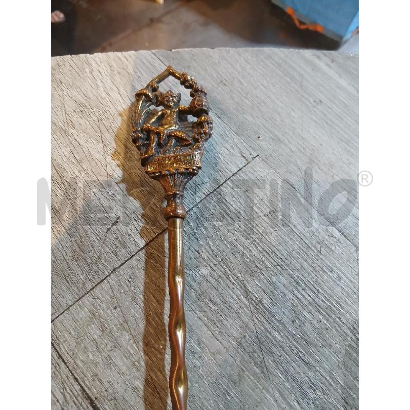 FORCHETTONE IN OTTONE ANTICO CM 50 | Mercatino dell'Usato Busnago 2