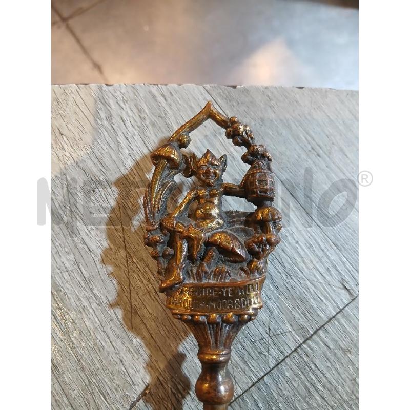 FORCHETTONE IN OTTONE ANTICO CM 50 | Mercatino dell'Usato Busnago 4