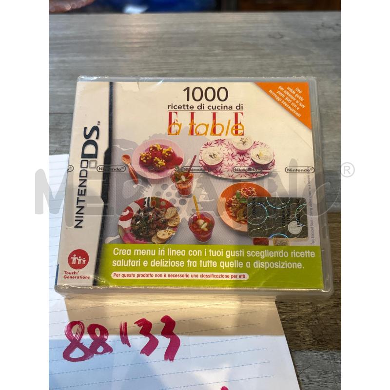 GIOCO NINTENDO DS 1000 RICETTE DI CUCINA SIGILLATO | Mercatino dell'Usato Busnago 1