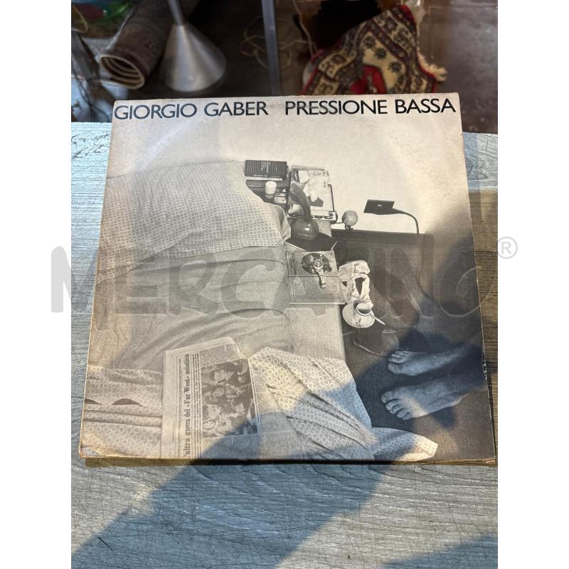 GIORGIO GABER PRESSIONE BASSA 1980 | Mercatino dell'Usato Busnago 1