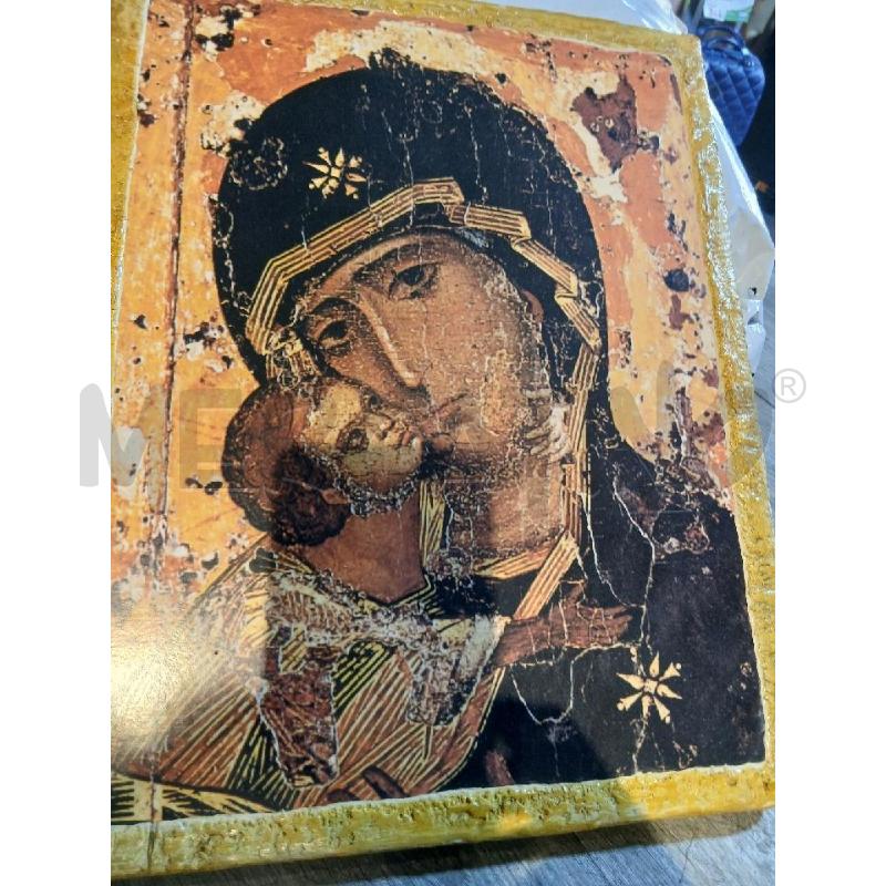ICONA RUSSA MADRE DI DIO IN LEGNO CM 38X30 | Mercatino dell'Usato Busnago 2