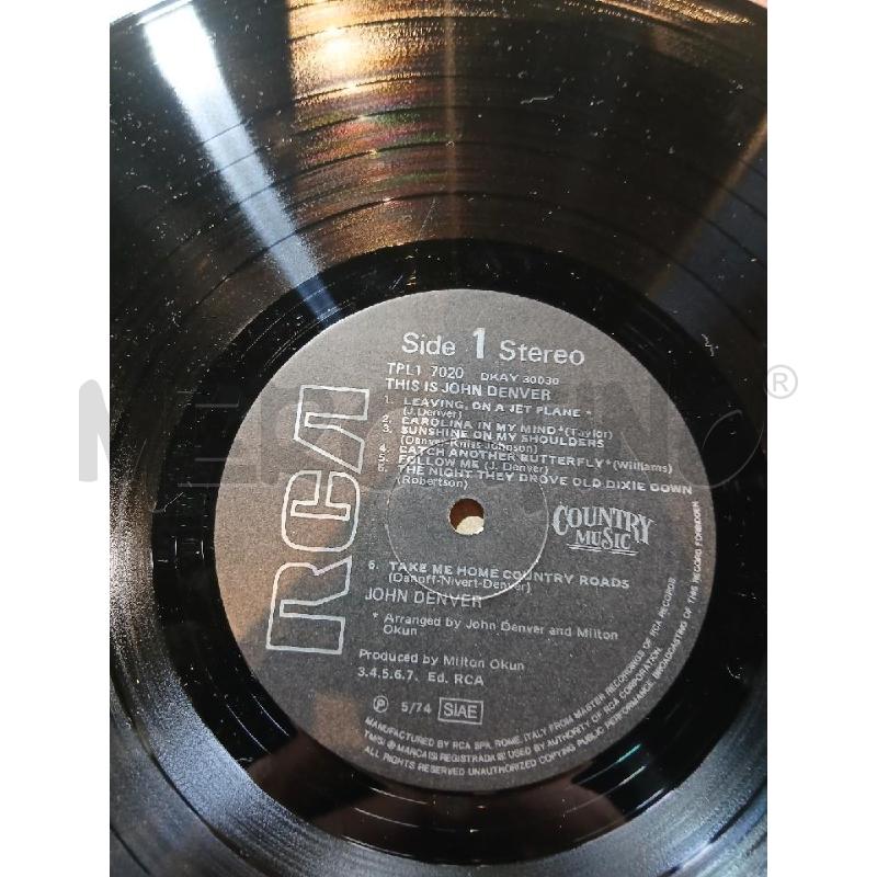 JOHN DENVER THIS IS JOHN DENVER 1974 | Mercatino dell'Usato Busnago 3