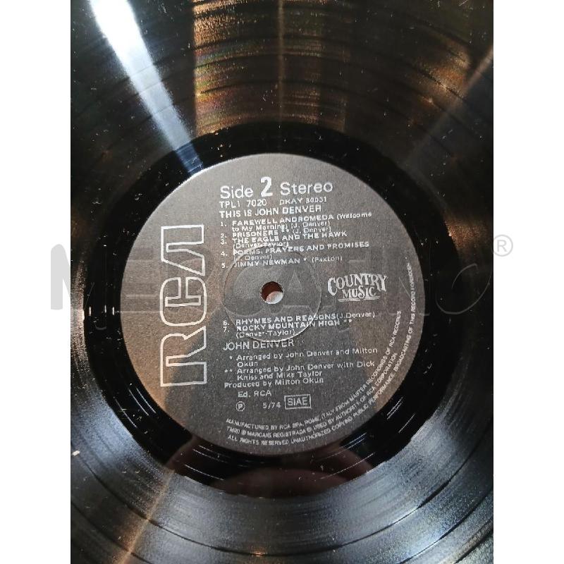 JOHN DENVER THIS IS JOHN DENVER 1974 | Mercatino dell'Usato Busnago 4
