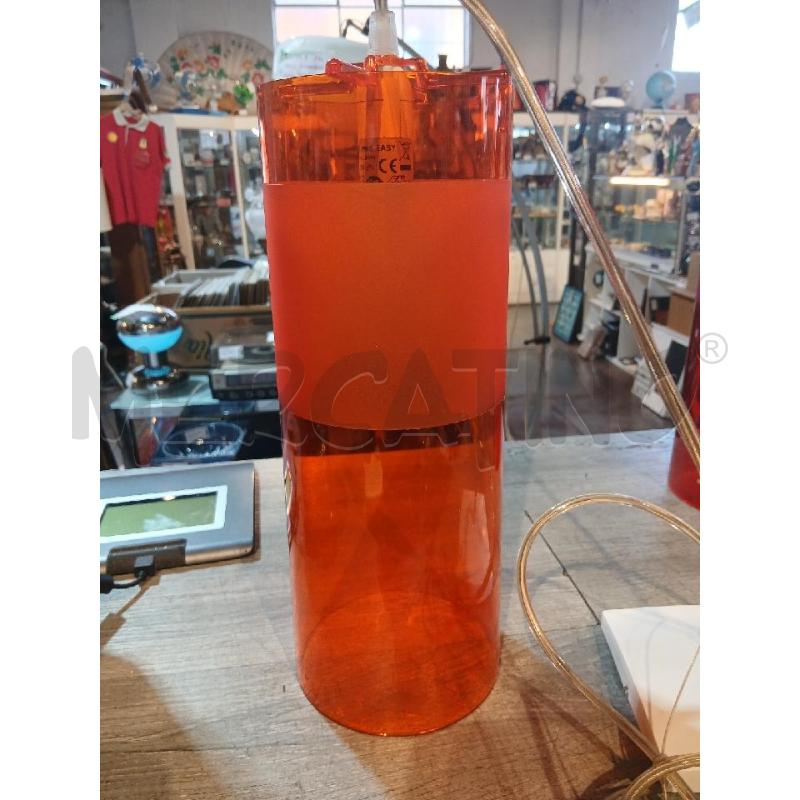 LAMPADARIO A SOSPENSIONE ARANCIONE KARTELL FERRUCCIO LAVIANI EASY | Mercatino dell'Usato Busnago 3