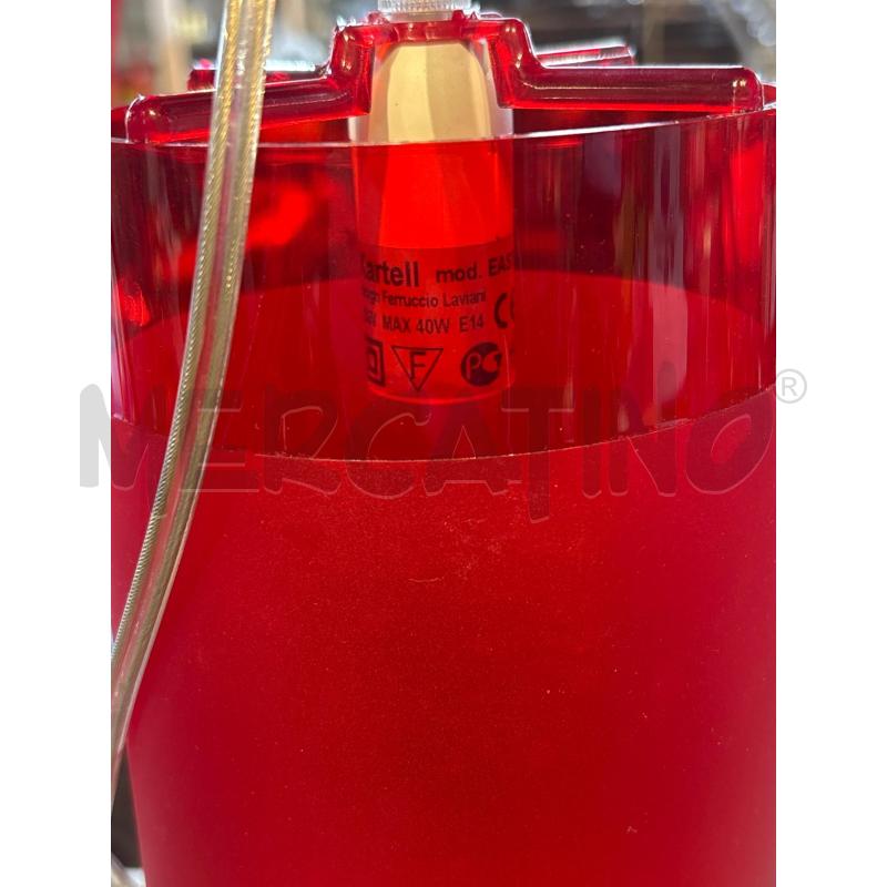 LAMPADARIO A SOSPENSIONE ROSSO KARTELL FERRUCCIO LAVIANI EASY | Mercatino dell'Usato Busnago 2