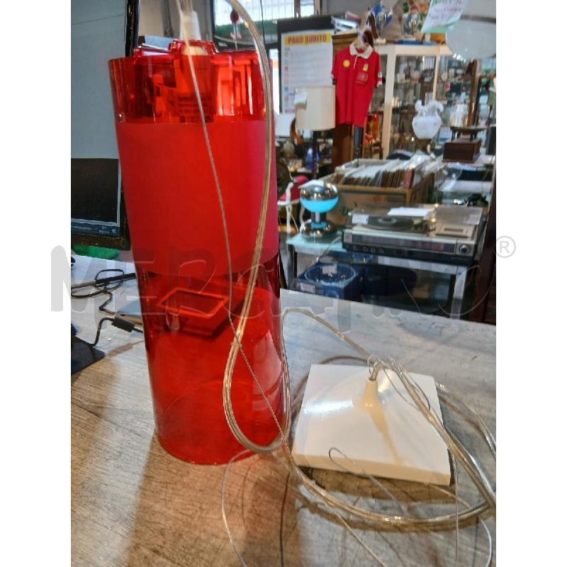 LAMPADARIO A SOSPENSIONE ROSSO KARTELL FERRUCCIO LAVIANI EASY | Mercatino dell'Usato Busnago 5