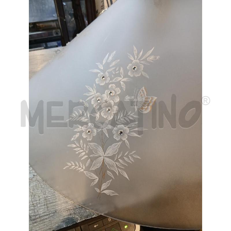 LAMPADARIO IN VETRO CON DECORAZIONI DIAMETRO 60 | Mercatino dell'Usato Busnago 2