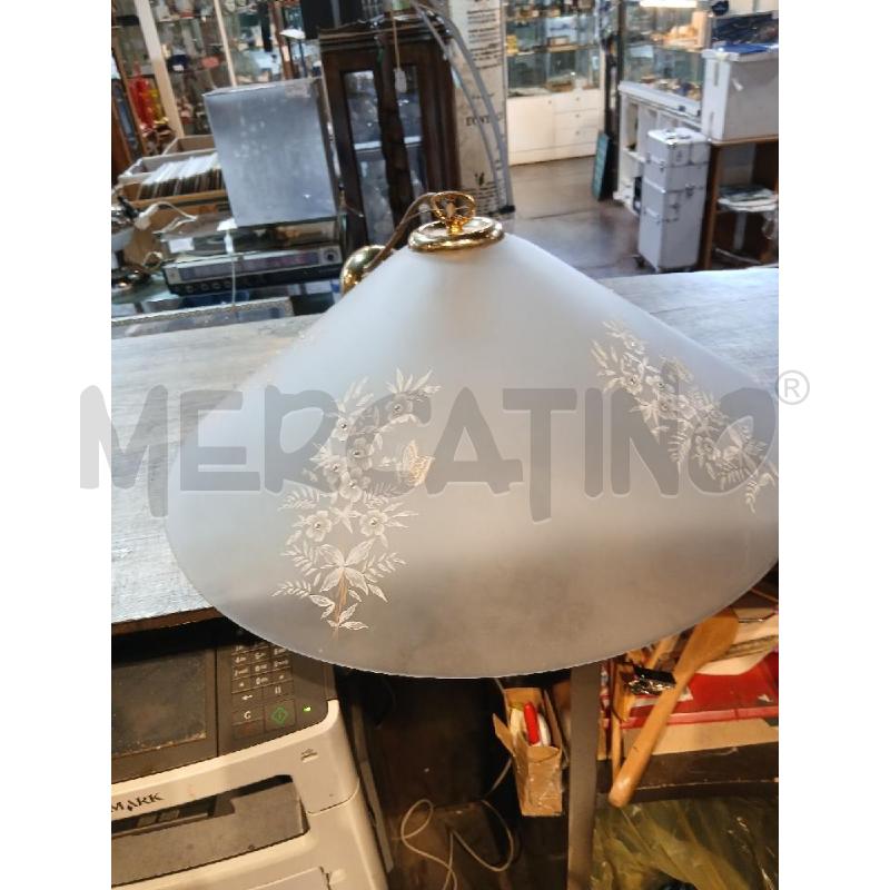 LAMPADARIO IN VETRO CON DECORAZIONI DIAMETRO 60 | Mercatino dell'Usato Busnago 5