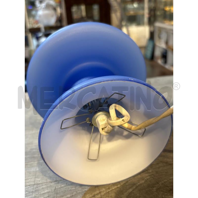 LAMPADA A FUNGO BLU VETRO DI MURANO PUNTO LUCE | Mercatino dell'Usato Busnago 4