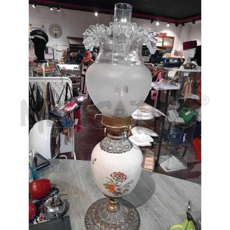 LAMPADA CERAMICA OTTONE VETREO | Mercatino dell'Usato Busnago 1