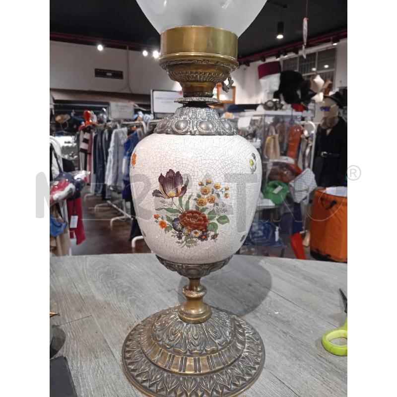 LAMPADA CERAMICA OTTONE VETREO | Mercatino dell'Usato Busnago 3