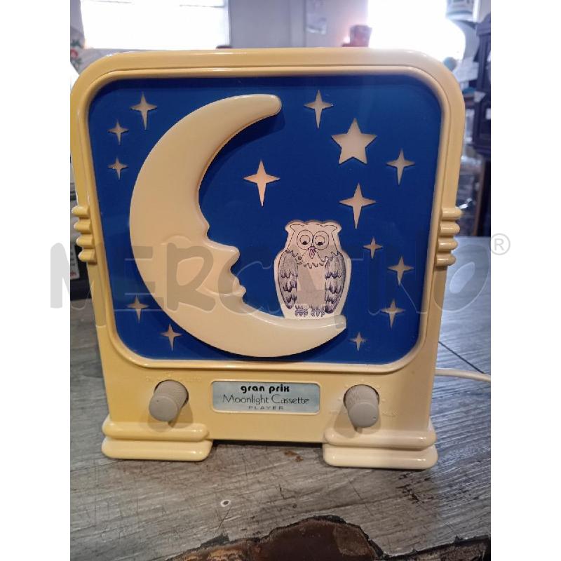 LAMPADA CON MUSICASSETTE GRAN PRIX ANNI 70 MOONLIGHT CASSETTE | Mercatino dell'Usato Busnago 1