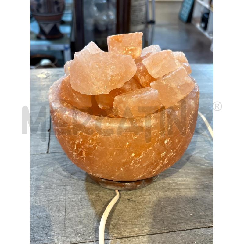 LAMPADA DI SALE ARANCIONE CON PIETRINE | Mercatino dell'Usato Busnago 1