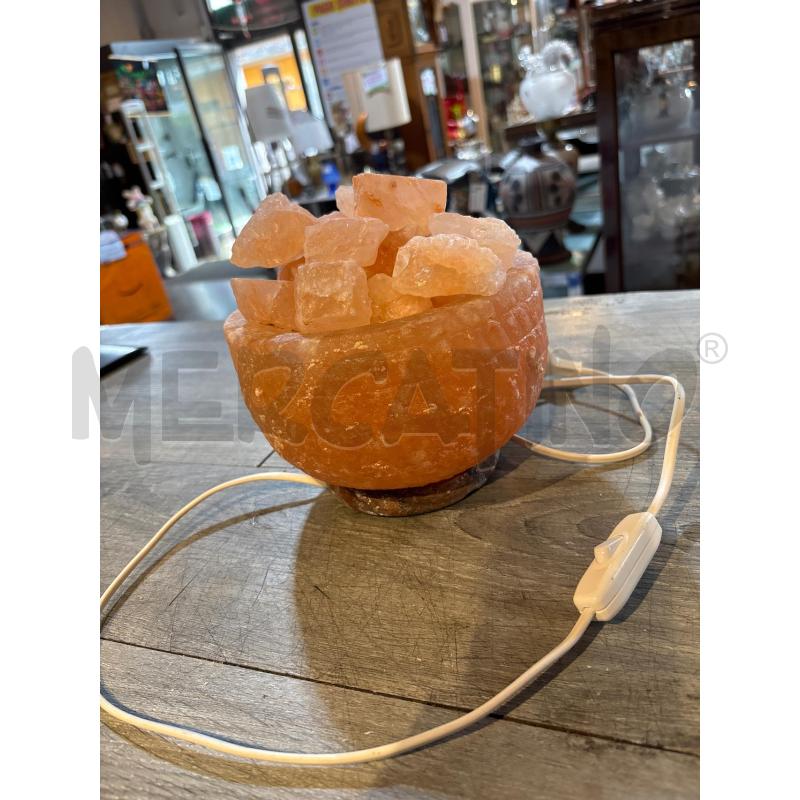 LAMPADA DI SALE ARANCIONE CON PIETRINE | Mercatino dell'Usato Busnago 2