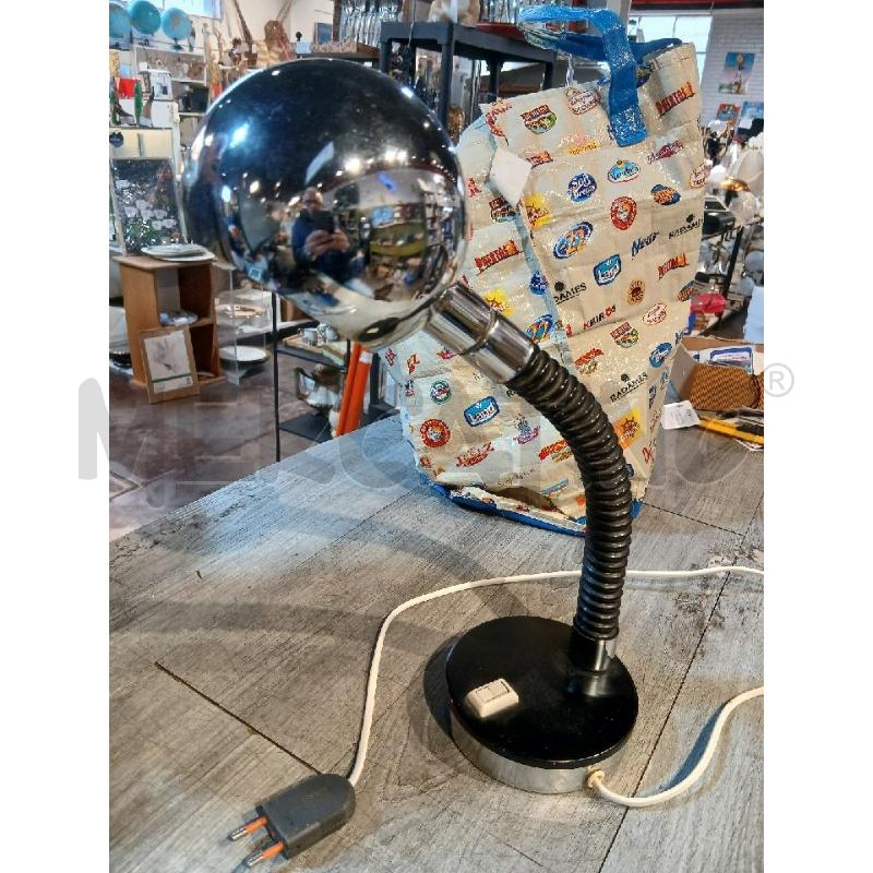 LAMPADA SPACE AGE ANNI 70 IN ACCIAIO | Mercatino dell'Usato Busnago 1