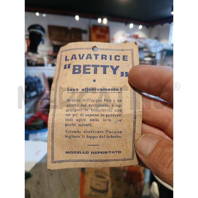 LAVATRICE BETTY ANNI 50 COMPLETA (OGGETTO DA COLLEZIONE | Mercatino dell'Usato Busnago 5