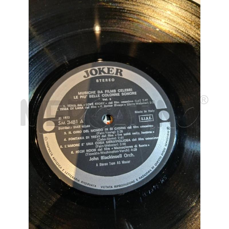 LE PIU BELLE COLONNE SONORE JOHN BLACKINSELL ORCHESTRA (1973) | Mercatino dell'Usato Busnago 3
