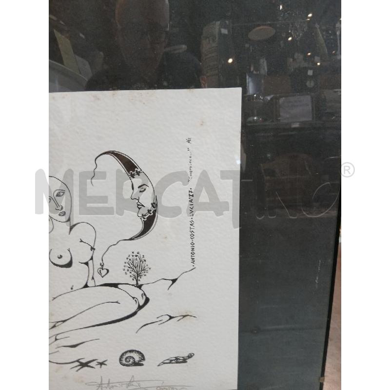 LITOGRAFIA ANTONIO COSTAS LUCIA 87 .CONFUSIONE MISURE 35X50(CORNICE 50X70) | Mercatino dell'Usato Busnago 3