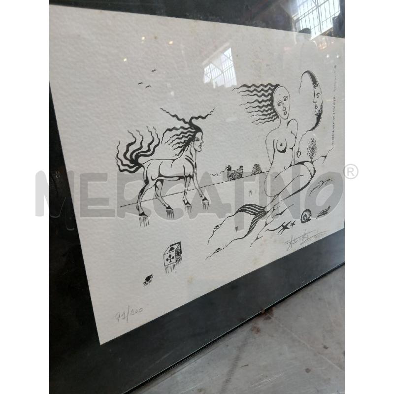 LITOGRAFIA ANTONIO COSTAS LUCIA 87 .CONFUSIONE MISURE 35X50(CORNICE 50X70) | Mercatino dell'Usato Busnago 4