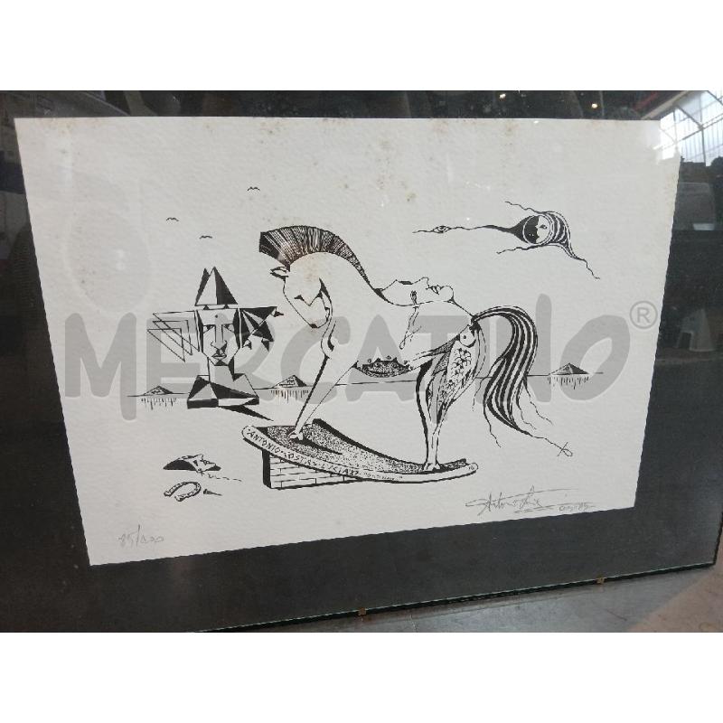 LITOGRAFIA ANTONIO COSTAS LUCIA MISURE 35X50(CORNICE 70X50) | Mercatino dell'Usato Busnago 2