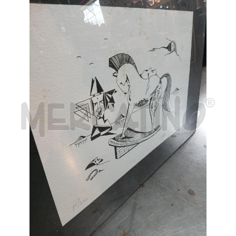 LITOGRAFIA ANTONIO COSTAS LUCIA MISURE 35X50(CORNICE 70X50) | Mercatino dell'Usato Busnago 3