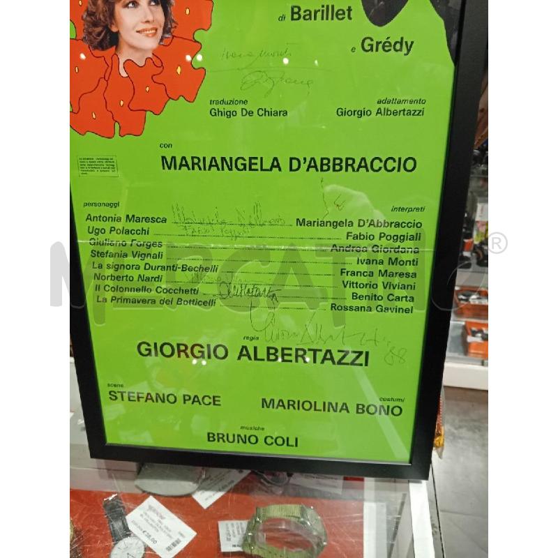 LOCANDINA SPETTACOLO FIORE DI CACTUS (1987) CON ALCUNE FIRME | Mercatino dell'Usato Busnago 4