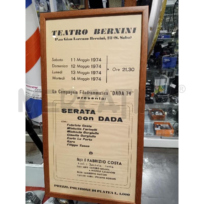 LOCANDINA TEATRO BERNINI INORNICIATA 26X38 | Mercatino dell'Usato Busnago 4