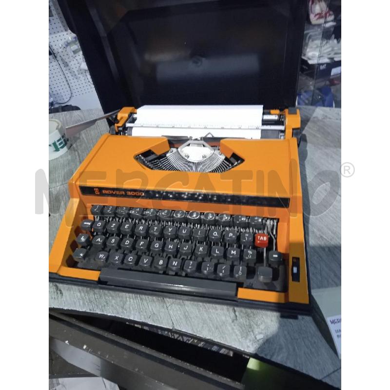 MACCHINA DA SCRIVERE ROVER 3000 ARANCIONE | Mercatino dell'Usato Busnago 1