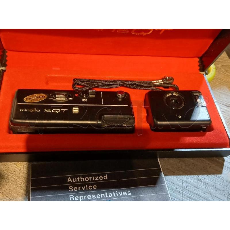 MACCHINA FOTOGRAFICA VINTAGE MINOLTA 16QT PIU FILTRI | Mercatino dell'Usato Busnago 1