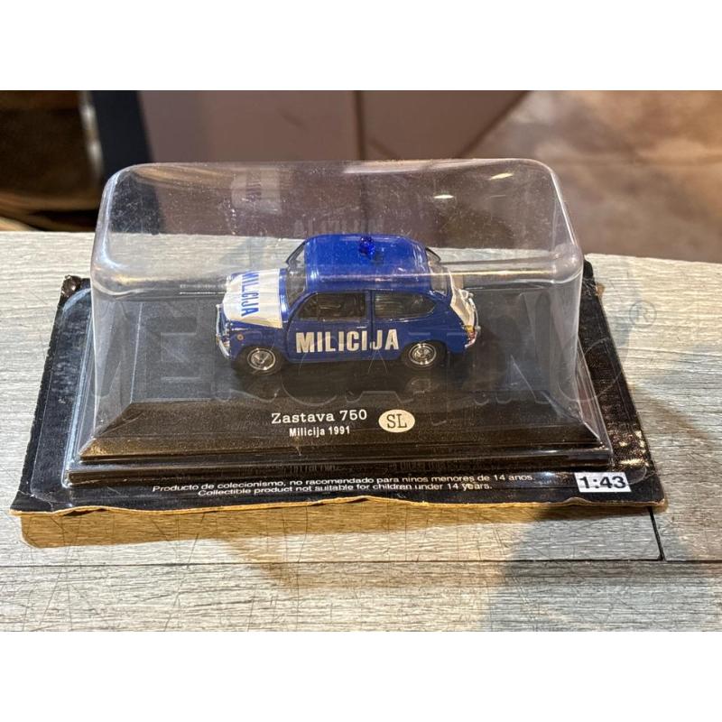 MACCHININA MILICIJA ZASTAVA 750 SL 1:43 | Mercatino dell'Usato Busnago 1