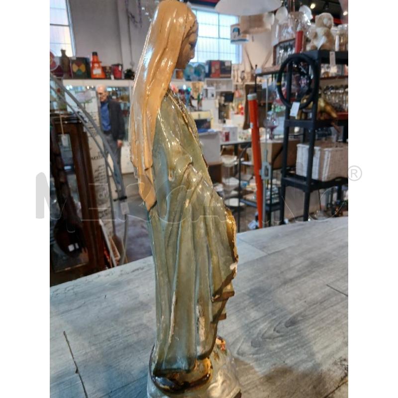 MADONNA IN GESSO VERNICIATA ALTEZZA 42 CM | Mercatino dell'Usato Busnago 4