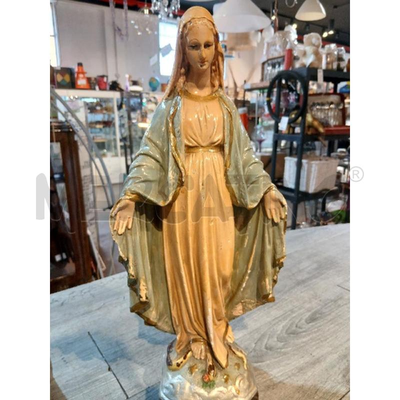 MADONNA IN GESSO VERNICIATA ALTEZZA 42 CM | Mercatino dell'Usato Busnago 5