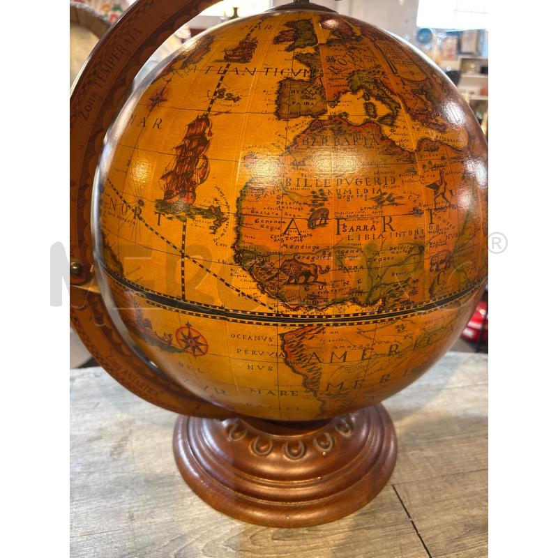 MAPPAMONDO LEGNO PORTABOTTIGLIE DIAMETRO 40 ALTEZZA 60 | Mercatino dell'Usato Busnago 3